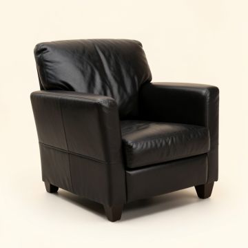 Aayusha 30.7 '' Wide Genuine Leather Armchair (synthetic illustration; no displayed measurements)