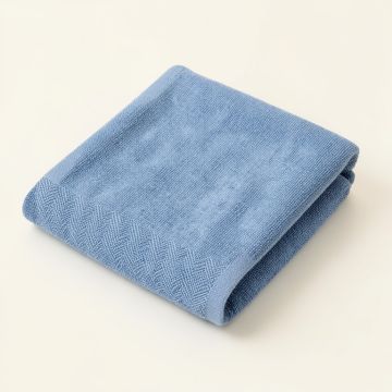 Hill Dell Bath Towel - Blue (synthetic illustration; no displayed measurements)