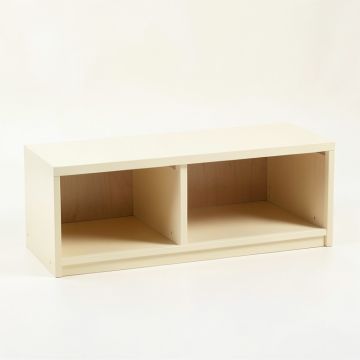 Willow Dell Shoe Storage Bench - Cream (synthetic illustration; no displayed measurements)