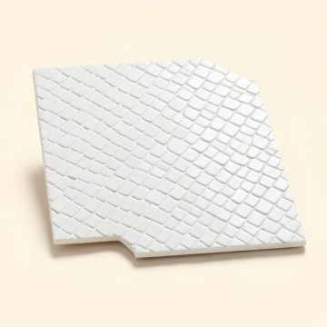 Cross Wave Dog Bone Seashell Basketweave Mosaic Tile (synthetic illustration; no displayed measurements)