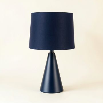 Elm Arc Table Lamp With A Plain Fabric Shade (synthetic illustration; no displayed measurements)