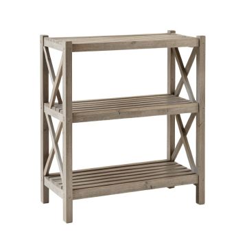 Linden Bluff Empty Seed-Starting Shelving Unit Without Lights - Gray