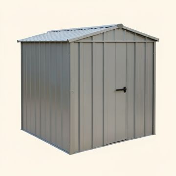 Outdoor Lean-To Metal Storage Shed (synthetic illustration; no displayed measurements)