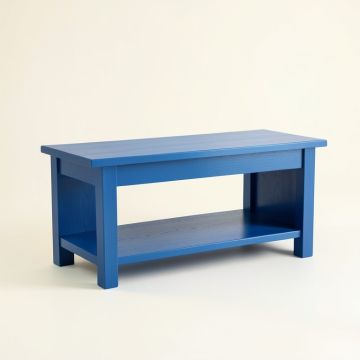 Spruce Edge Indoor Bench - Blue (synthetic illustration; no displayed measurements)