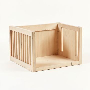 Summit Dell Empty Furniture-Style Pet Crate - Beige (synthetic illustration; no displayed measurements)