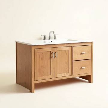 Lewes 60 '' Double Bathroom Vanity Set (synthetic illustration; no displayed measurements)