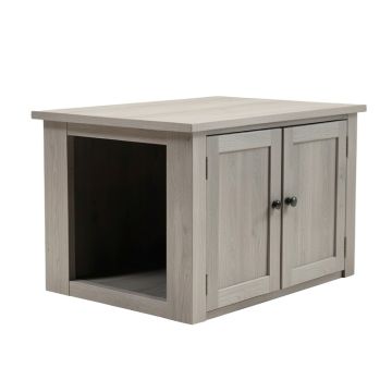 Elm Falls Empty Furniture-Style Litter Enclosure - Gray