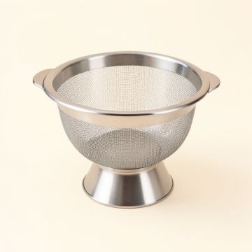 Cuisinox Footed Stainless Steel Mesh Strainer (synthetic illustration; no displayed measurements)