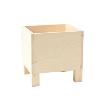 Harbor Branch Empty Raised Planter - Ivory (synthetic illustration; no displayed measurements)