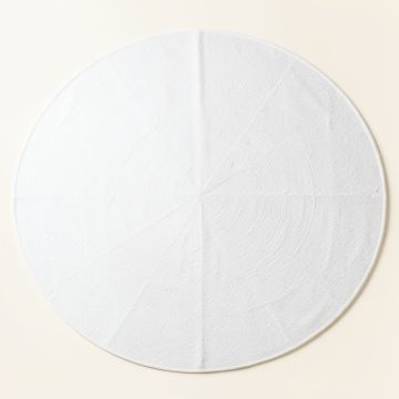 Heath Bluff Round Area Rug - White (synthetic illustration; no displayed measurements)