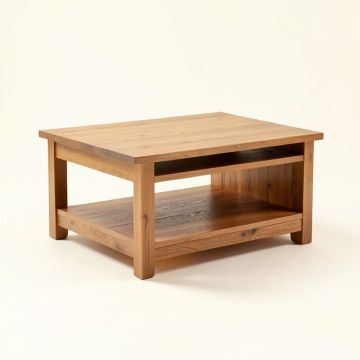 Benson Floor Shelf Coffee Table With Storage (synthetic illustration; no displayed measurements)