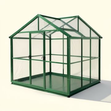 Elite Heavy-Duty Aluminum 8 Ft. W X 8 Ft. D Greenhouse (synthetic illustration; no displayed measurements)