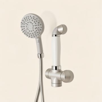 Pressure-Balanced Complete Shower System With Rough-In Valve (synthetic illustration; no displayed measurements)