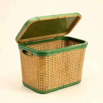 River Bridge Laundry Hamper - Green (synthetic illustration; no displayed measurements)