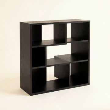 Maple Bridge Desktop Shelving Unit - Black (synthetic illustration; no displayed measurements)