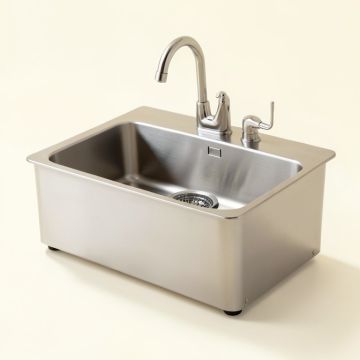 Zero Radius Stainless Steel 33 '' L X 21 '' W Farmhouse Kitchen Sink With Drain And Strainer (synthetic illustration; no displayed measurements)