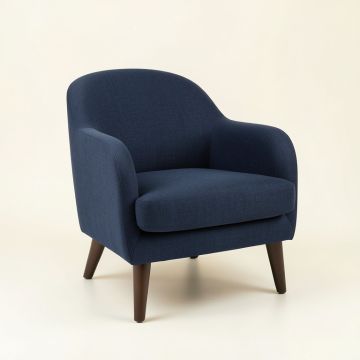 Rowan Canyon Upholstered Armchair - Navy (synthetic illustration; no displayed measurements)