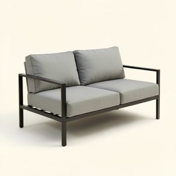Goshorn Patio Sofa With Cushions (synthetic illustration; no displayed measurements)