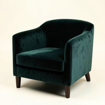 21.25 '' Wide Velvet Armchair (synthetic illustration; no displayed measurements)