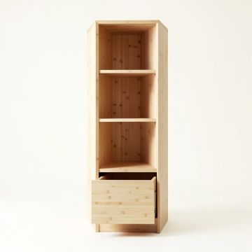 Spruce Bridge Narrow Cubby Tower - Beige (synthetic illustration; no displayed measurements)