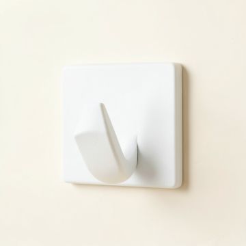 Briar Bend Wall-Mounted Robe Hook - White (synthetic illustration; no displayed measurements)