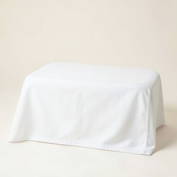 Vale Bridge Flat Bed Sheet - White (synthetic illustration; no displayed measurements)