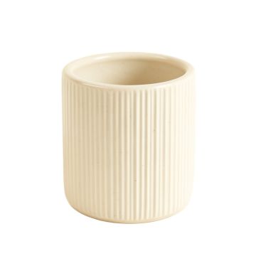 Willow Crest Empty Candle Holder - Ivory