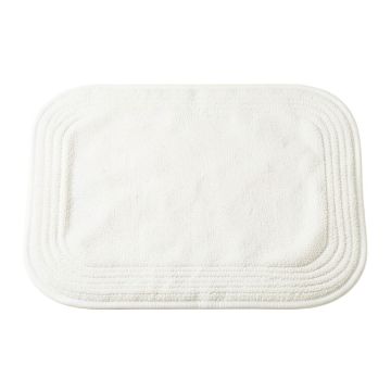 Rowan Edge Bath Mat - White