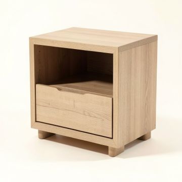 Amisha 1 - Drawer Nightstand In Light Brown (synthetic illustration; no displayed measurements)