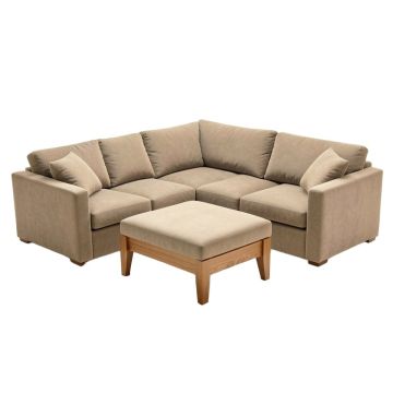Anikka 90 '' Wide Reversible Modular Corner Sectional With Ottoman