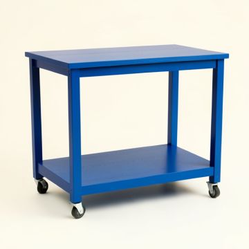 Briar Crossing Empty Rolling Workshop Cart - Blue (synthetic illustration; no displayed measurements)