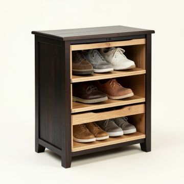 Niles 8 Pair Shoe Storage Cabinet (synthetic illustration; no displayed measurements)