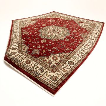 Moloney Power Loom Red/Beige/Brown Rug (synthetic illustration; no displayed measurements)