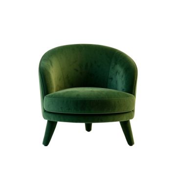 Field Bend Upholstered Armchair - Green
