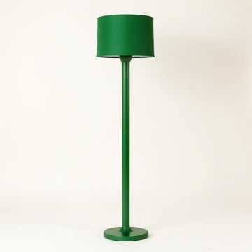 Stone Brook Floor Lamp With A Plain Fabric Shade - Green (synthetic illustration; no displayed measurements)