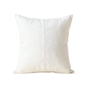 Brook Bend Filled Accent Pillow - White