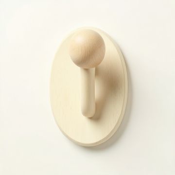 Dawn Crossing Wall-Mounted Robe Hook - Cream (synthetic illustration; no displayed measurements)