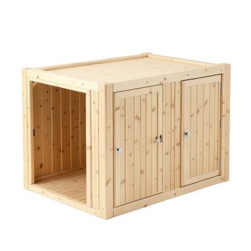 Meadow Bend Empty Furniture-Style Litter Enclosure - Beige