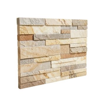 Colorado Canyon Pencil Ledger Panel 6 '' X 24 '' Marble Stacked Stone Tile In Natural