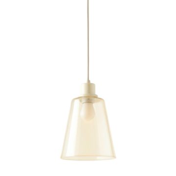 Heath Bluff Pendant Light Suspended From One Plain Cable - Cream