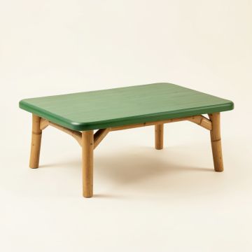 Stone Arc Coffee Table - Green (synthetic illustration; no displayed measurements)