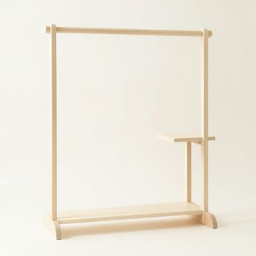 Stone Canyon Empty Garment Rack - Ivory (synthetic illustration; no displayed measurements)