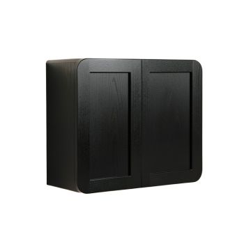 Vale Brook Wall-Mounted Entry Cabinet - Black