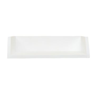 Maple Arc Wall-Mounted Shelf - White