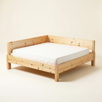 Alpena Solid Wood Platform Bed (synthetic illustration; no displayed measurements)