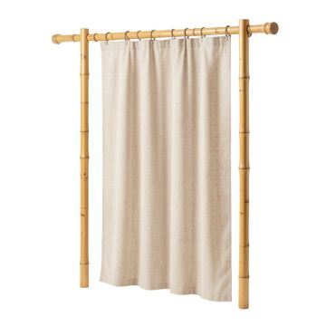 Gilvin Beaded Doorway Sheer Single Curtain Panel