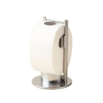 Heavy Duty Plated Steel Free Standing Toilet Paper Holder