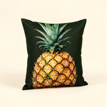 Pineapple Hooked Indoor/Outdoor Throw Pillow (synthetic illustration; no displayed measurements)