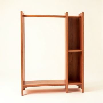 Vale Crest Empty Garment Rack - Terracotta (synthetic illustration; no displayed measurements)