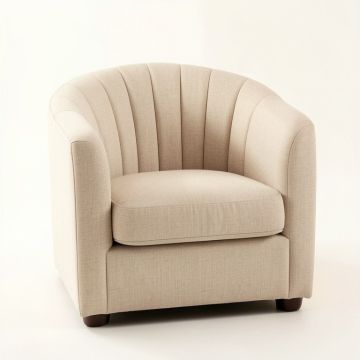 Aspen Dell Upholstered Armchair - Beige (synthetic illustration; no displayed measurements)